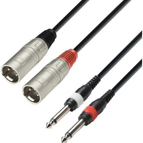 Cavo 2xjack 6.3 Mono 2xxlr Maschio 1m Adam K3 K3tmp0100