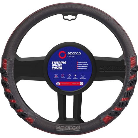 Coprivolante SPS101 auto universale rosso e nero anti dissolvenza