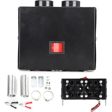 Chauffage de Voiture Portable 600W 12V, Désembueur avec Ventilateur Silencieux pour un Dégivreur de Chauffage Rapide et un Confort de Conduite Ininterrompu (12V) (1/5)