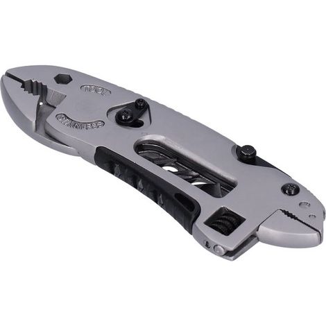 Utensile multifunzionale, chiave inglese, pinza multiuso, cacciavite, pinza multiuso in acciaio inossidabile, pieghevole, portatile, per il campeggio (1/5)