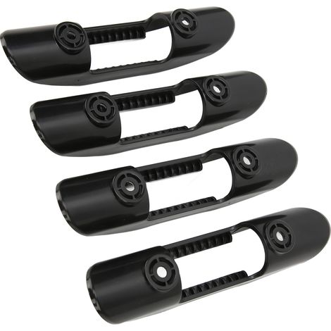 Clip de fixation universel pour pagaie de kayak en plastique ABS avec vis, noir (1/5)