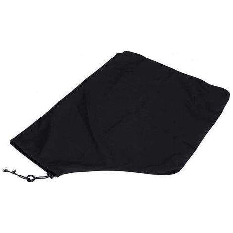 Polyester leaf blower with zippered collection bag, black A139