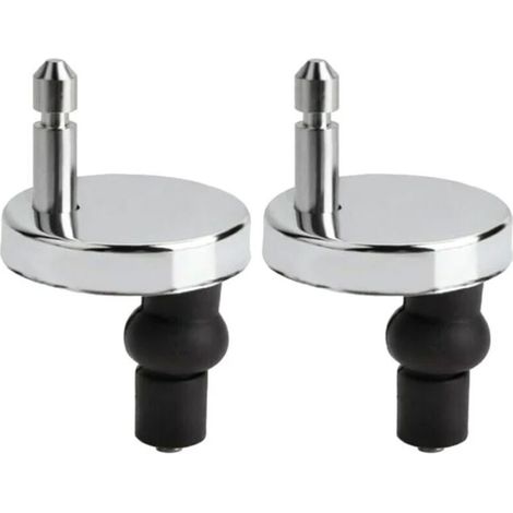 Set mit 2 universellen WC-Sitzbefestigungen, WC-Sitzscharnieren, WC-Deckelbefestigungen, WC-Sitz-Ersatzbefestigungen für WC-Sitze, WC-Sitzbefestigung