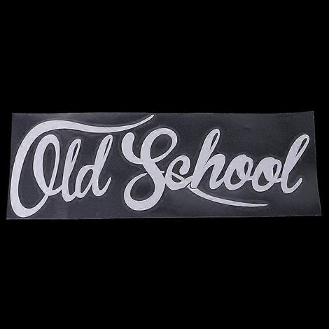 Autocollant extérieur de voiture populaire OLD SCHOOL - Lettres décoratives pour capot de véhicule (1/5)