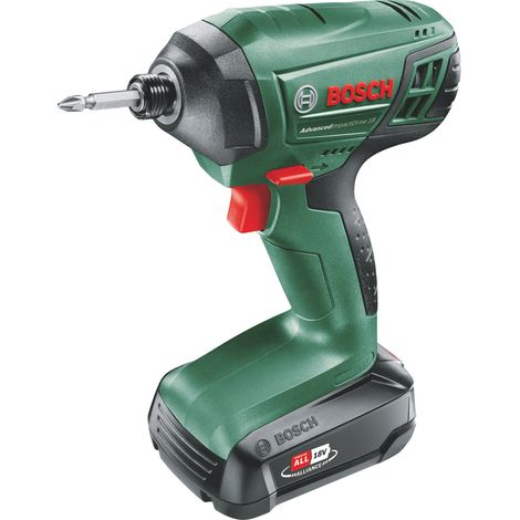 Bosch AVVITATORE AD IMPULSI A BATTERIA ADVANCED IMPACTDRIVE 18 1 batteria 1,5 Ah