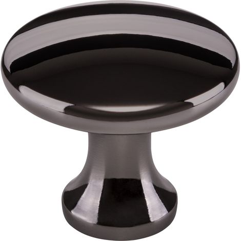 Möbelknopf DENISE Ø 29 mm schwarz verchromt