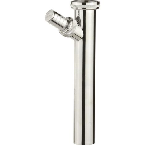 KIRCHHOFF Tauchrohr Siphon, Chrom, 1 1/4x 3/4Tx 200x 32mm mit Waschgeräteanschl. mit Waschgeräteanschluss (1/3)