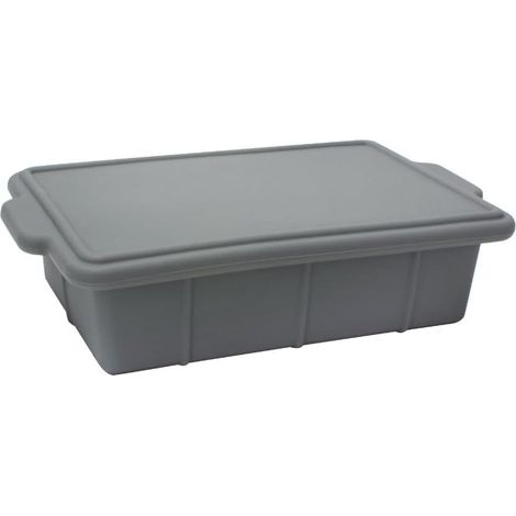 à glaçons empilable en silicone avec couvercle, étanche et flexible,