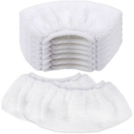 8 PCS Nettoyage à la Vapeur en Microfibre Lingette Balai Vapeur karcher Bonnette Microfibre Chiffon pour Buse à Main Universel Serpillière Remplacement pour Nettoyeur Vapeur SC1 SC2 SC3 SC4 SC5 (1/4)