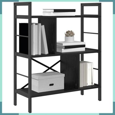 Étagère - 883970 - Chêne noir - Bois d'ingénierie - 5 étagères (75 x 30 x 91 cm) (1/5)