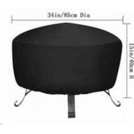 Housse de Protection pour BraséRos Ø 85 x 40 cm ImperméAble,Housse brasero RéSistant aux UV,RéSistant à la DéChirure, Tissu Oxford 210D Housse (1/4)