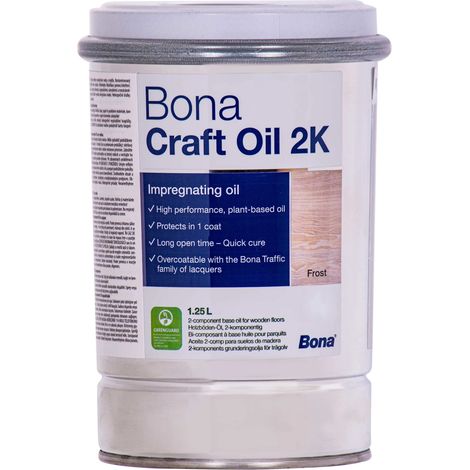 Huile bois professionnelle, huile parquet blanchie, 1,25 Liter, huile bois intérieur, weiß (1/5)