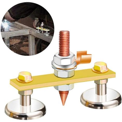 Pince de fixation pour fil de terre à double tête, support de soudage électrique (1/4)