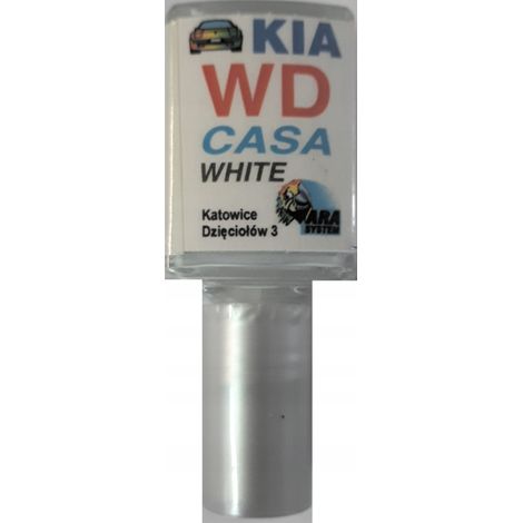 KIA WD Casa weißes Autolack-Kratzerreparaturset 10 ml arasystem