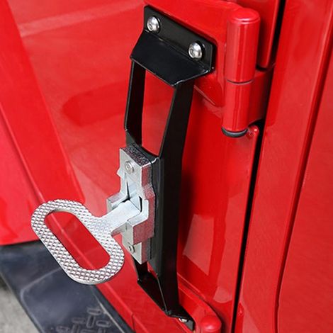 Accessoire repose-pieds de porte de voiture en métal avec charnière, compatible avec Jeep Wrangler JK et Unlimited 2007-2017 (1/5)