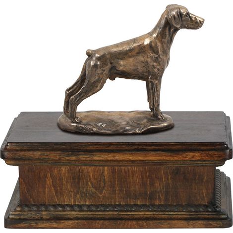 Doberman, Dobermann II - urna para cenizas de perro, urna clásica con estatuilla, elegante urna con un perro de Art-Dog (1/5)