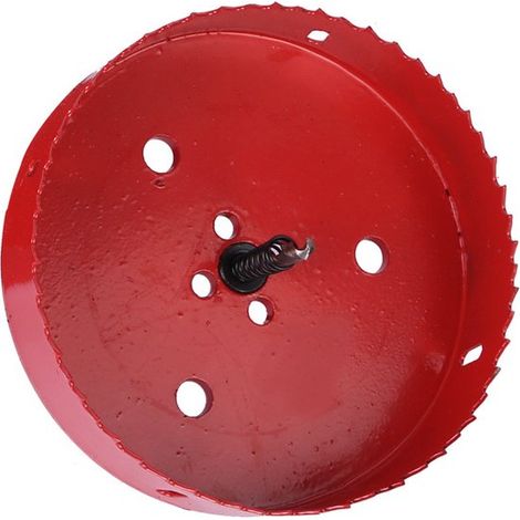 Scie cloche - 150 mm - Scie cloche - profondeur de coupe : 25 mm - avec tige hexagonale et foret de centrage - pour bois, métal, plaques de plâtre, Fer , plaques, tuyaux, plastique (1/5)