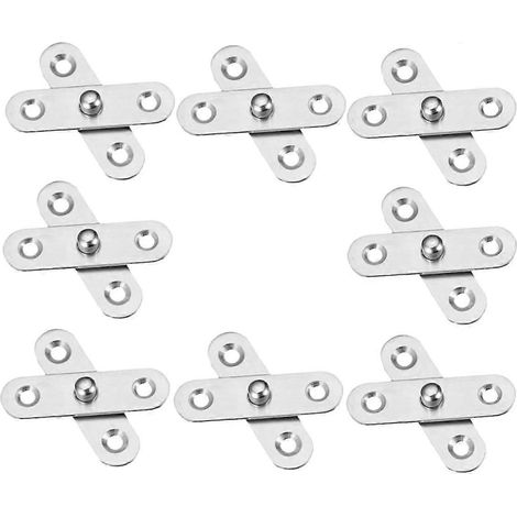 Lot de 12 charnières pivotantes invisibles pour portes pivotantes d'armoires et d'éléments de cuisine (1/5)