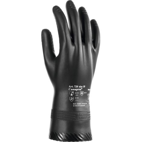 Guanto  chimico  Honeywell  Camapren  720  nero  Tg.  11  EN  388  EN  374  DPI  III  -  720/11 (1/2)