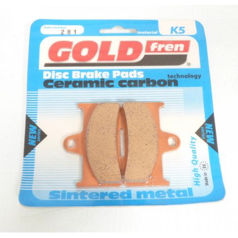 Bremsbelag Gold Fren für Quad CCM 700 LX 4 A 2008 bis 2009 hinten (1/3)