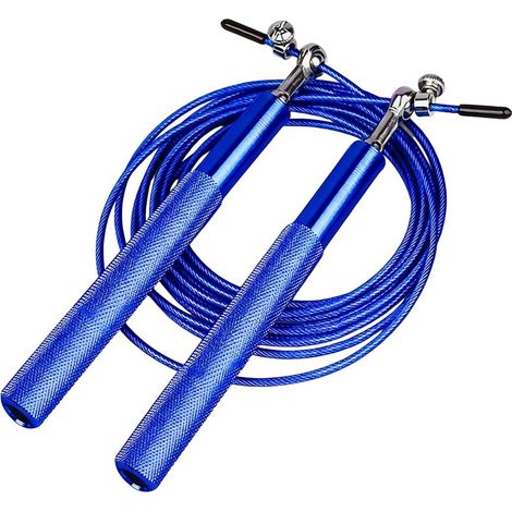 Skipping Rope, Speed Skipping Rope Steel and Aluminum Handles, Adjustable for Fitness, Training and School Examination, Adult and Teen (1/5)