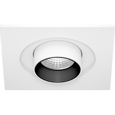 Spot Encastré Led Mini Oxo Sq 6W 42º Avec Technologie Cct Switch 2700K/3200K/4000K, Finition Blanc Mat - Beneito & Faure (1/5)