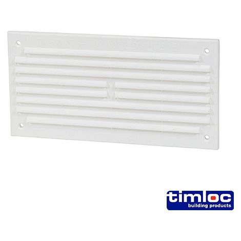 Timloc Louvre Mini Vent Flyscreen White - 165 x 89mm