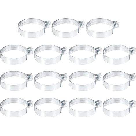 15Pcs Bandes De Renfort Clôture À Mailles Avec Boulons Et Écrous (1/5)