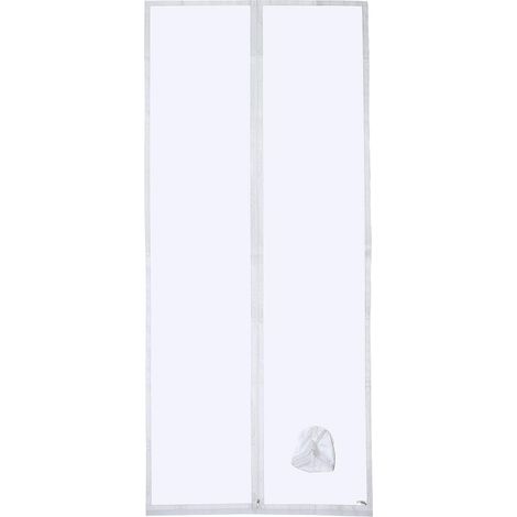 Joint de porte pour climatiseurs mobiles avec rallonge de tuyau cousue pour une performance de refroidissement optimale, une consommation d'énergie réduite, avec fermeture Éclair, 90x210cm (1/5)