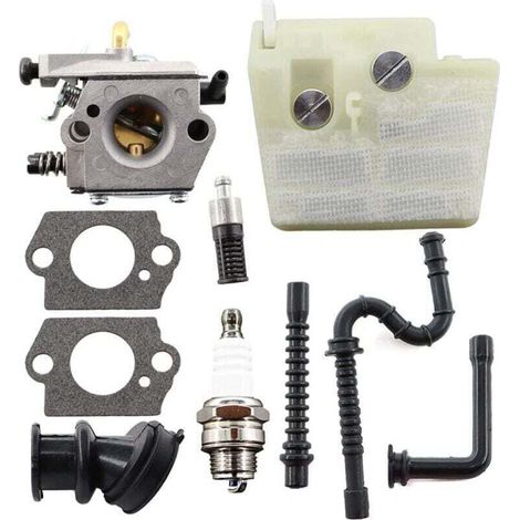 Vergaser-Reparatursatz für Stihl 024, 026, MS240, MS260, 024AV, 024S, Walbro, XU, WT-194 Kettensägen, Luftfilter-Ansaugkrümmer (ersetzt 11211200611 - KZQ)