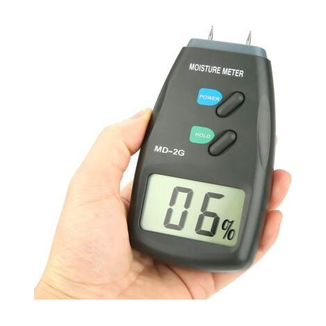 MD-2G Hygromètre Bois 5% à 40% Humidimètre Bois 2 Broches LCD Testeur d'Humidité Numérique Portable Humidité Mètre Détecteur de Fuite d'Eau Industriel avec Sac Bleu (1/5)