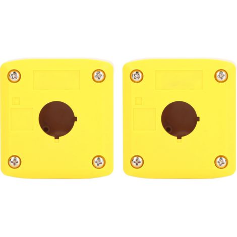 Wasserdichtes Gehäuse für Drucktaster, 2 Sets mit Befestigungsschrauben, Kunststoff-Steuerkasten für Schalter, Schutzart IP65, für den Innen- und Außenbereich (1/5)