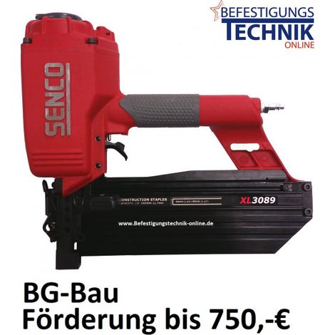 SENCO SQS55XP-S 44-90mm mit Einzelauslösung Klammergerät Druckluft Brandschutz KL-60 BG-Bau"-"EN11826