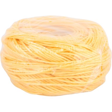 Mèche de bougie en fibre naturelle 2mm, enduite de cire d'abeille, pour bougies parfumées DIY - Rouleau de 60 mètres (Clair) (1/5)