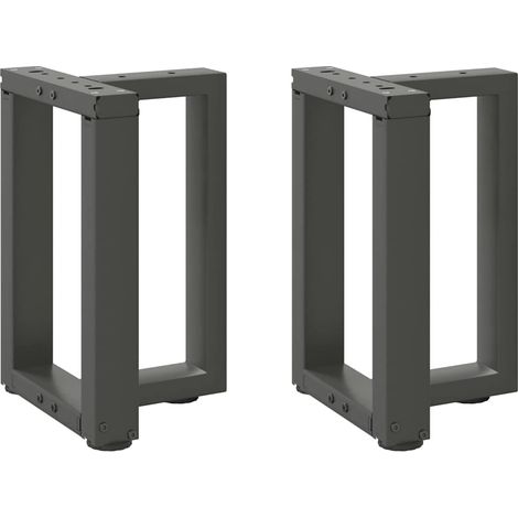 Couchtischbeine T-Form 2 Stk. Anthrazit 28x25x(42-43) cm Stahl