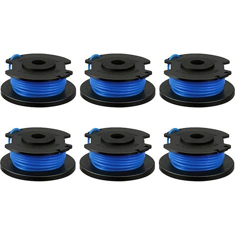 Lot de 6 bobines de rechange pour débroussailleuse Green works - Bobine de fil de 8,3 m - Bobine de fil de 1,65 mm, (1/5)