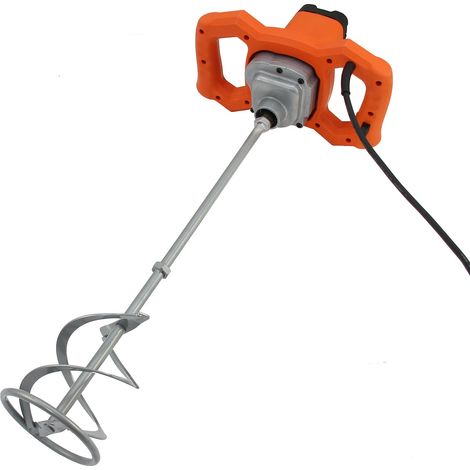 Mezclador Eléctrico Paletas para Yeso 1600W 230V Velocidad Variable Batidor de Pintura y Mortero Agitador de Yeso Paleta de Batidora de Mortero Mezclador de Mortero Argamasa Herramienta Yesería (1/5)