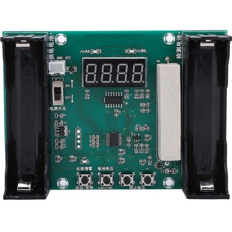 Batteriekapazitätsmessgerät und Entladetester für 18650 Lithium-Batterien (mAh, MWh, digital)