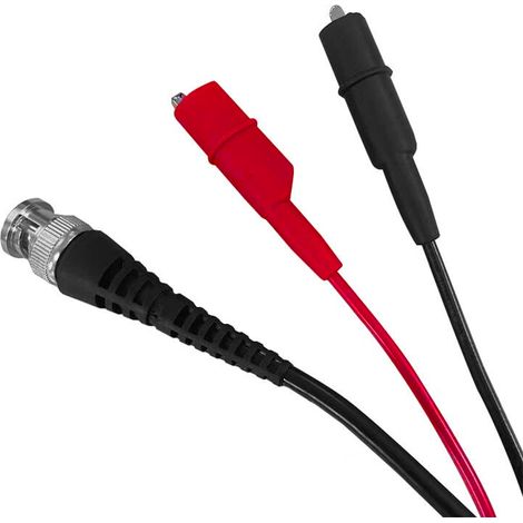 [Juegos de cables de prueba] LODESTAR [LA06002] con conectores BNC y pinzas de cocodrilo de 50 Ω (1/4)
