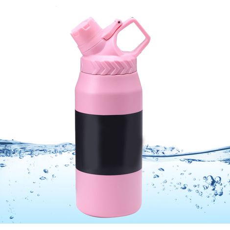 Bouteille d'eau isotherme en acier inoxydable, élégante et innovante, étanche et de grande capacité (750 ml), idéale pour le sport, les activités de plein air, les voyages, les sorties en voiture, etc (1/5)