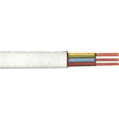 Schlauchleitung H05VV-F 3G1,0 25m weiß