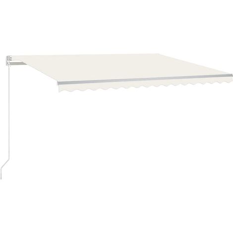 Maison Exclusive - Auvent manuel rétractable 450x300 cm Crème (1/5)