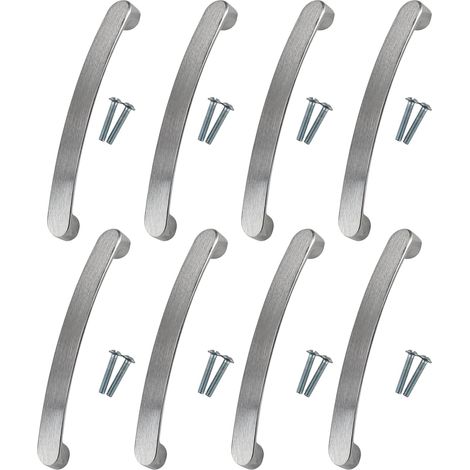 8 Pièces Poignée Meuble Cuisine 128mm D'écartement Poignet de Porte (1/5)
