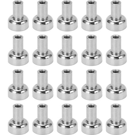 20 rutschfeste Neodym-Magnete, 2 kg Haftkraft, rostfrei, für Garage und Lager, 20er-Packung (1/5)