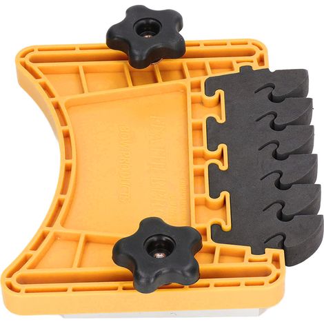 Guide de sécurité pour table à ruban, poussoir en bois pour scie circulaire, butée de défonceuse, jaune (1/5)