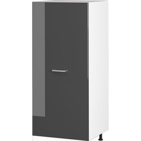 Hochschrank R-Line, Anthrazit Hochglanz, 60 cm mit großer Tür, Vicco