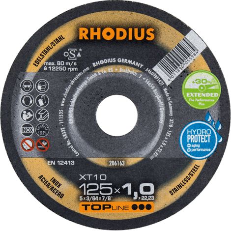 RHODIUS XT10, 50 Stück, 125 x 1,0 mm, Trennscheibe (1/4)