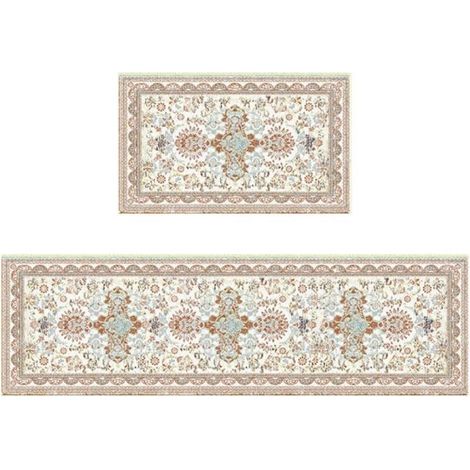 Tapis de cuisine Pigeon Velvet, TPR épais, antidérapant, lavable, grande bande, 45150cm, best-seller Amazon. (1/4)