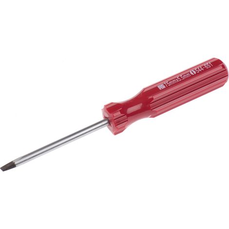 Tournevis RS PRO, Pointe Plate 3/16 dans type Standard, 75 mm ( Prix pour 1 )