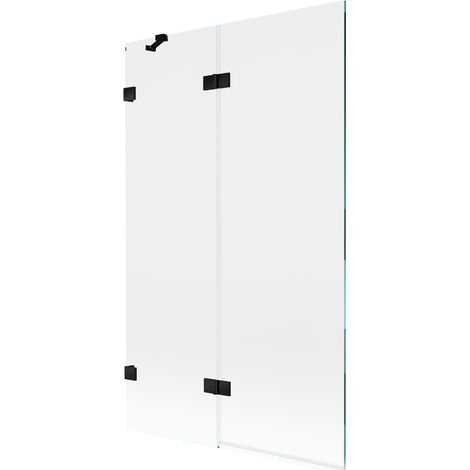 Mexen Lunar pare-douche 2 battants gauche 110 x 150 cm, transparent, noir - 897-110-100-70-00-L (1/5)
